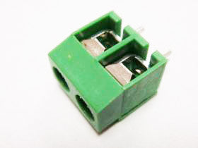 TERMINAL BLOCK 2 TORNILLOS 1 CMX 1.02 VERDE MEDIANA