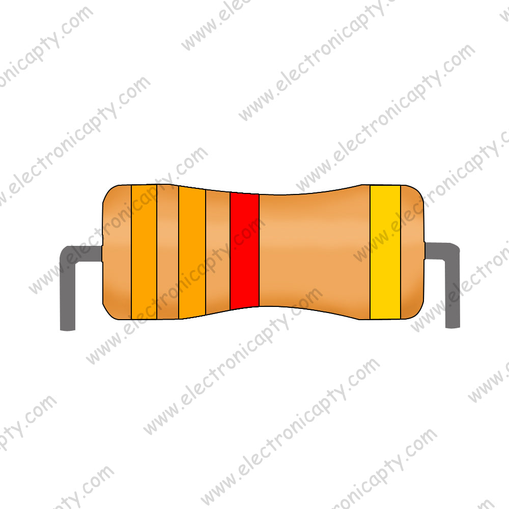 Resistencia de 1/4W 3.3K Ohm