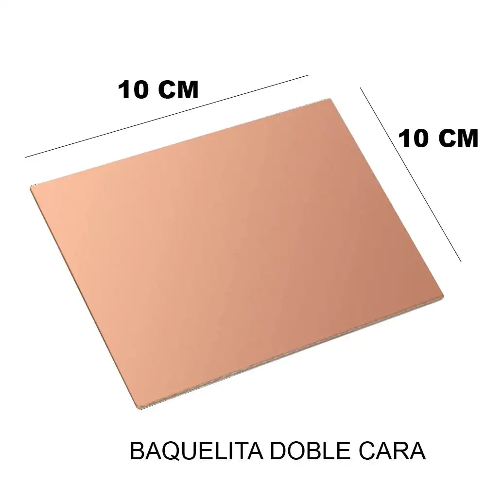 PLACA FENOLICA 10X10 BAQUELITA CM 1 PARA COBRE PCB