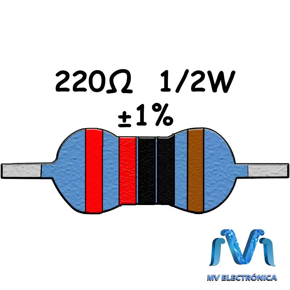 Resistencia de 1/2W  220 ohm