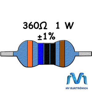 RESISTENCIA 1/2 W 360 OHM