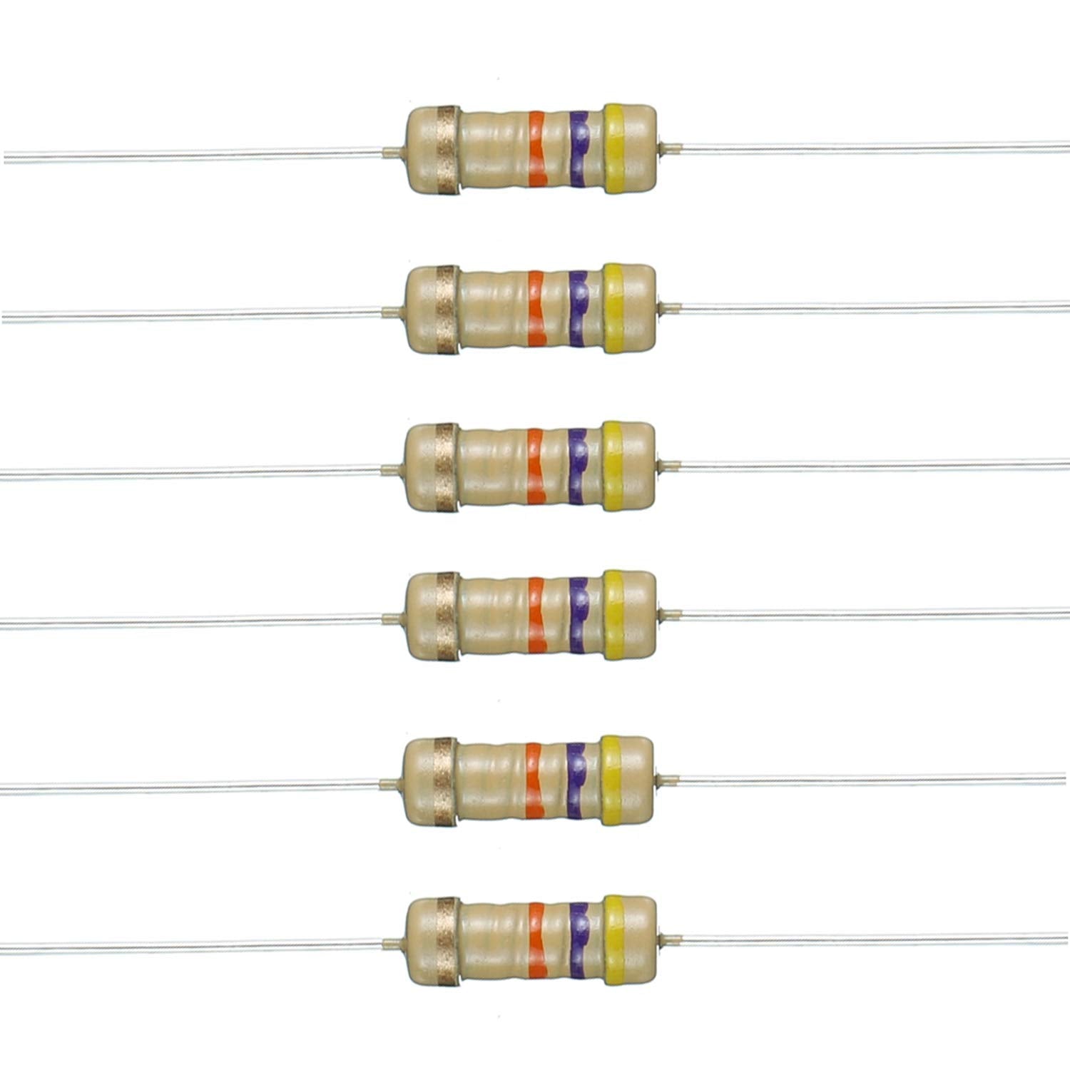 CRESISTENCIAS DE CAPA DE CARBONO  DE 1/2  W 4.7K  OHM  5%