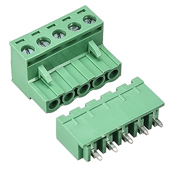 Conector con bloqueo de tornillo PCB macho 5.08 mm de 5 pines