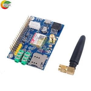 Placa de desarrollo de módulo SIM800C GPRS GSM con antena SMA para Raspberry Pi