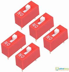 DIP SWITCH 1 POSICION ROJO