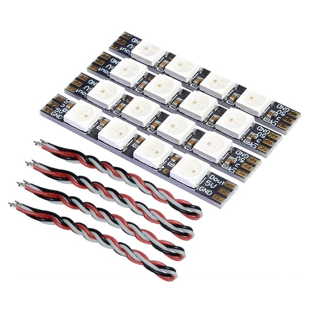 Tira programable de 5 luces LED RGB luz 5V para RC Drone FPV Racing, iFlight