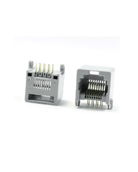 CONECTOR MODULAR RJ45 HEMBRA DE 8 CONTACTOS