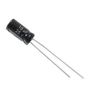 Capacitor Electrolítico  10µF 25V