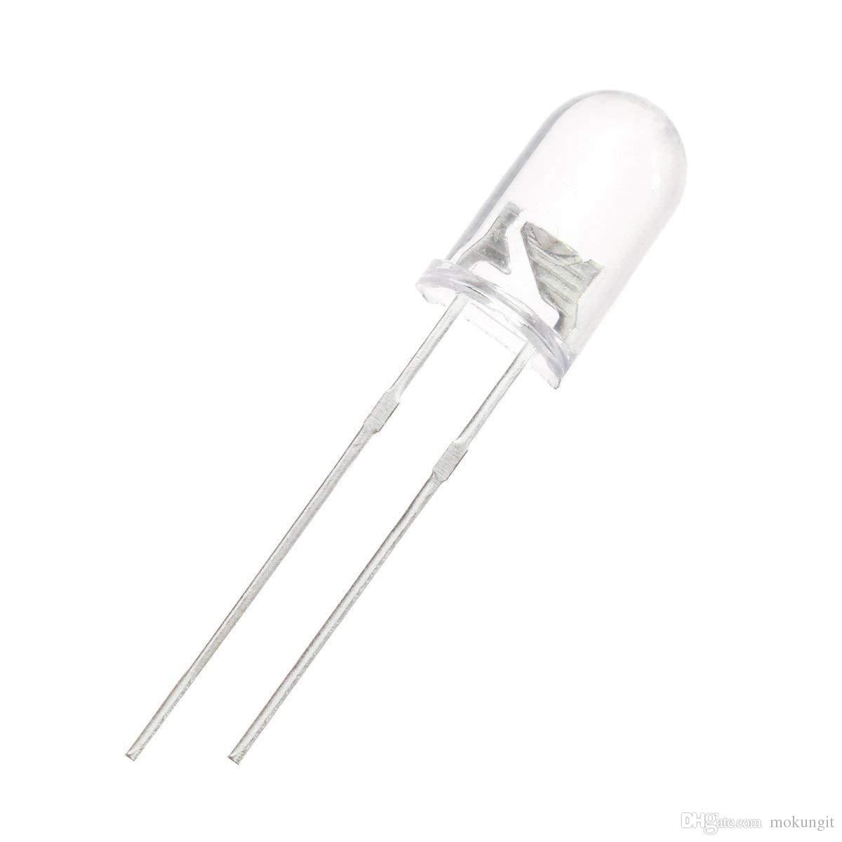 Led IR 5mm infrarrojo emisor Transmisor blanco