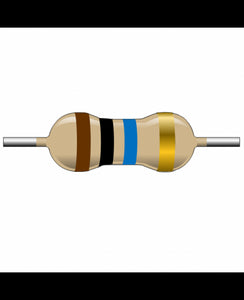 CRESISTENCIAS DE CAPA DE CARBONO  DE 1/2 W 10M  OHM  5%