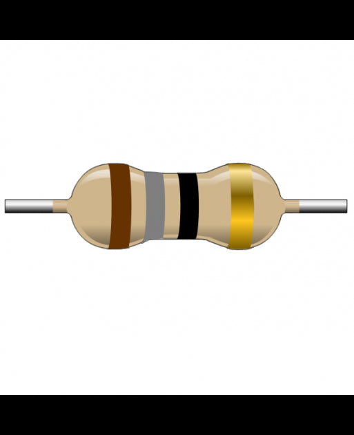 CRESISTENCIAS DE CAPA DE CARBONO  DE 1/2 W 18 OHM  5%