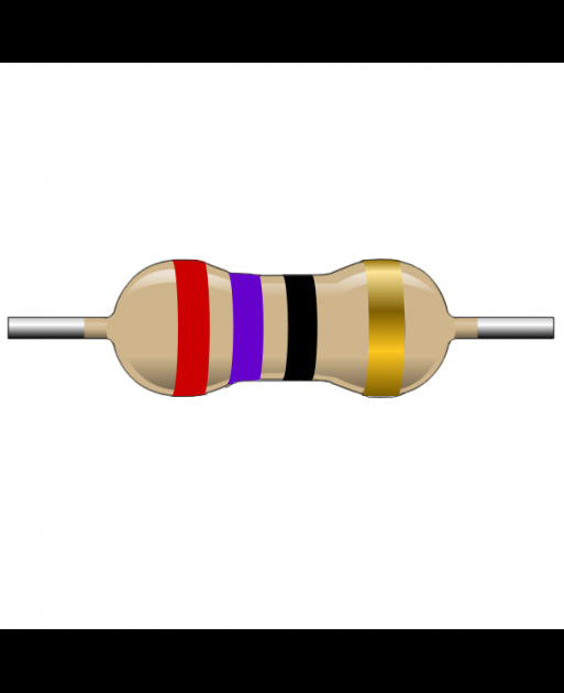 CRESISTENCIAS DE CAPA DE CARBONO  DE 1/2 W 27 OHM  5%