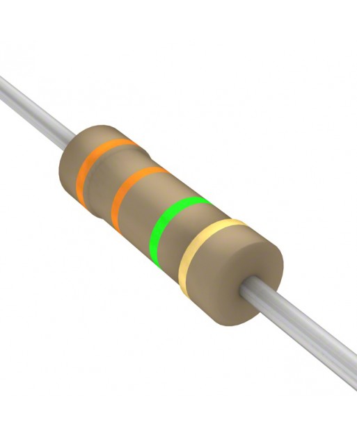 CRESISTENCIAS DE CARBONO DE 1/2 DE 3.3 OHMS 5%