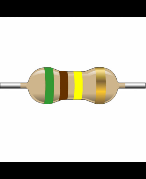 CRESISTENCIAS DE CAPA DE CARBONO  DE 1/2  W 510K OHM  5%