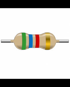 CRESISTENCIAS DE CAPA DE CARBONO  DE 1/2  W 5.6  OHM  5%