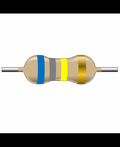 CRESISTENCIAS DE CAPA DE CARBONO  DE 1/2  W 680K  OHM  5%