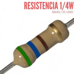 Resistencia de 1/2W 560 Ohm