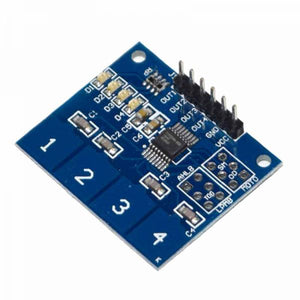 Módulo de sensor táctil de 4 canales TTP224